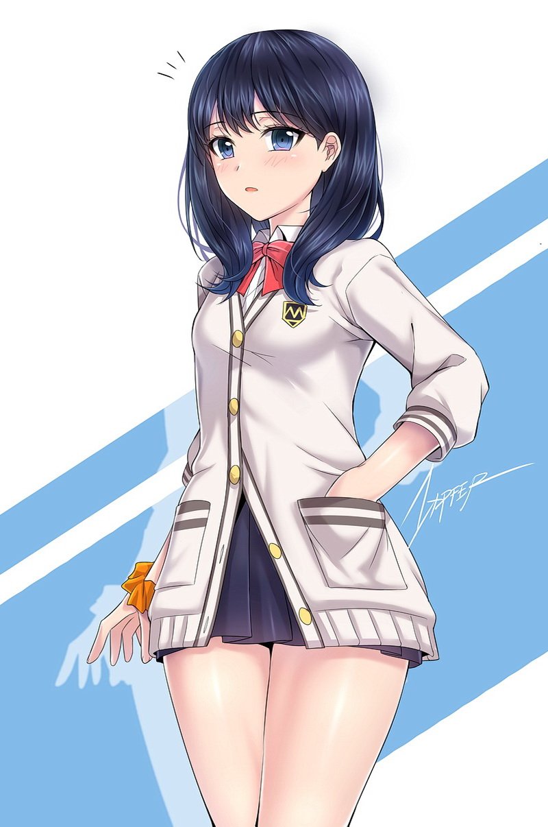 takarada rikka (gridman universe and 1 more) drawn by zxpfer