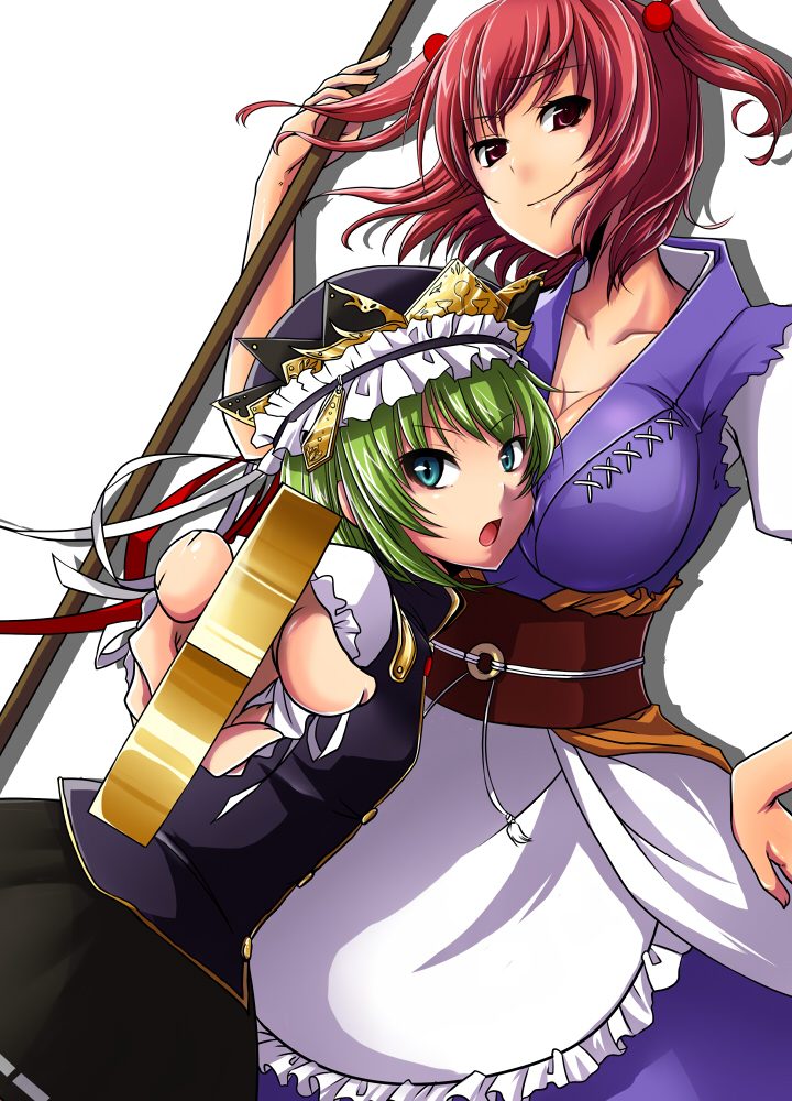 shiki eiki and onozuka komachi (touhou) drawn by pochi_(pochi-goya)