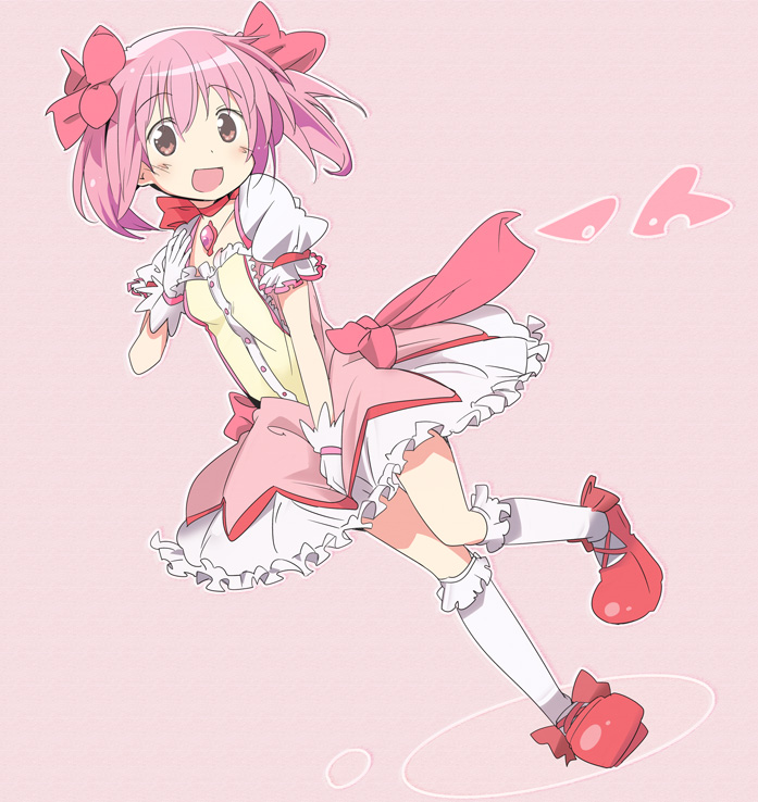 kaname madoka (mahou shoujo madoka magica) drawn by ixy
