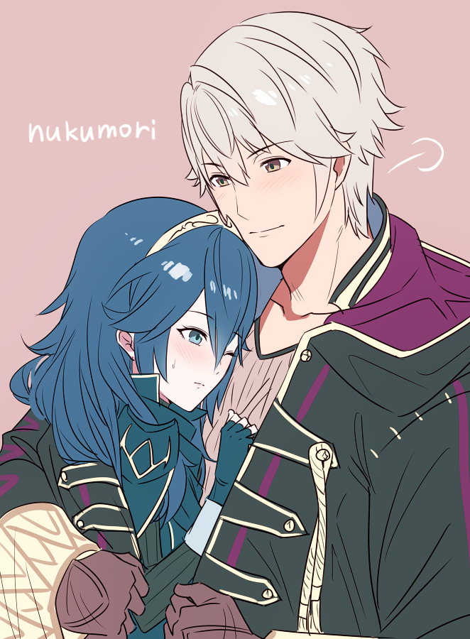 lucina and male robin (fire emblem and 1 more) drawn by ameno_(a_meno0)