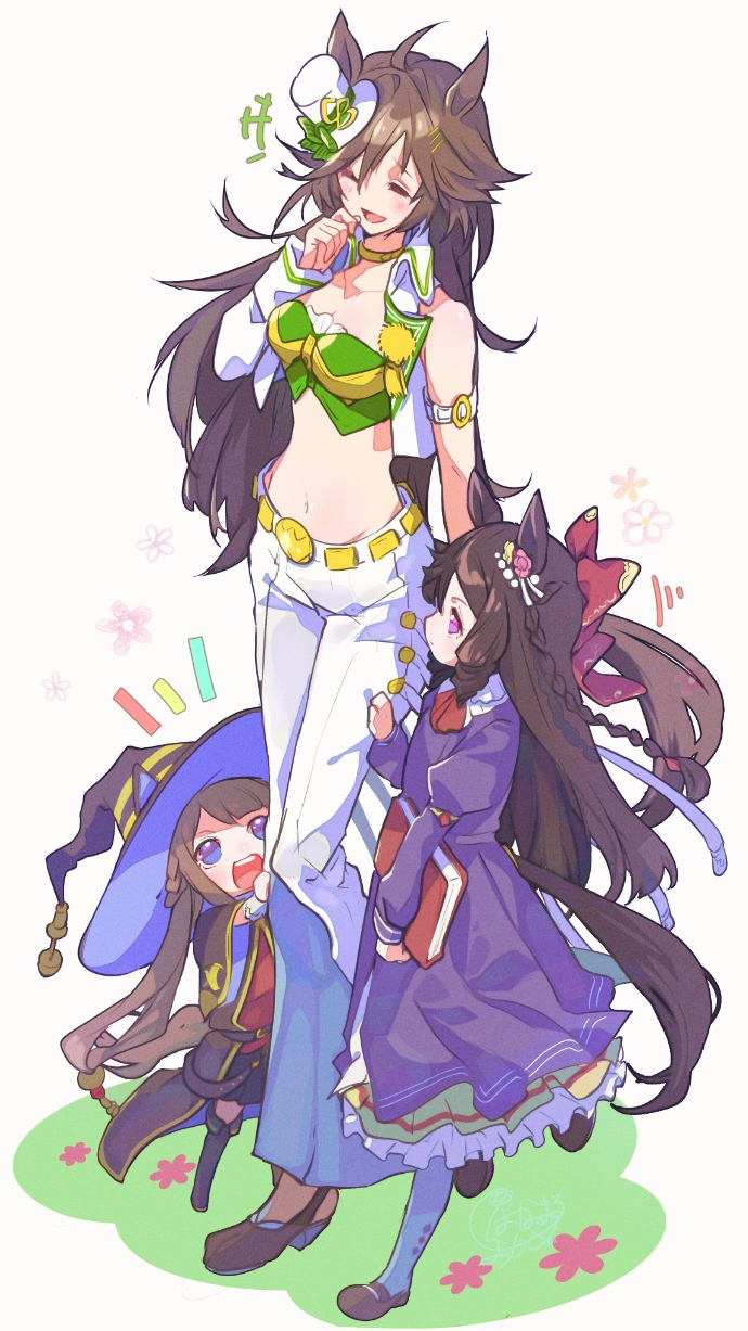 mr. c.b., sweep tosho, and daiichi ruby (umamusume) drawn by hanaozi_hin