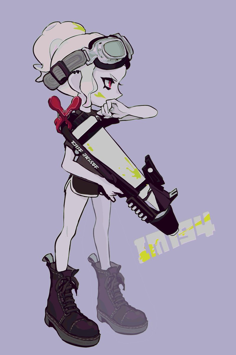 octoling player character and octoling girl (splatoon) drawn by imaikuy0