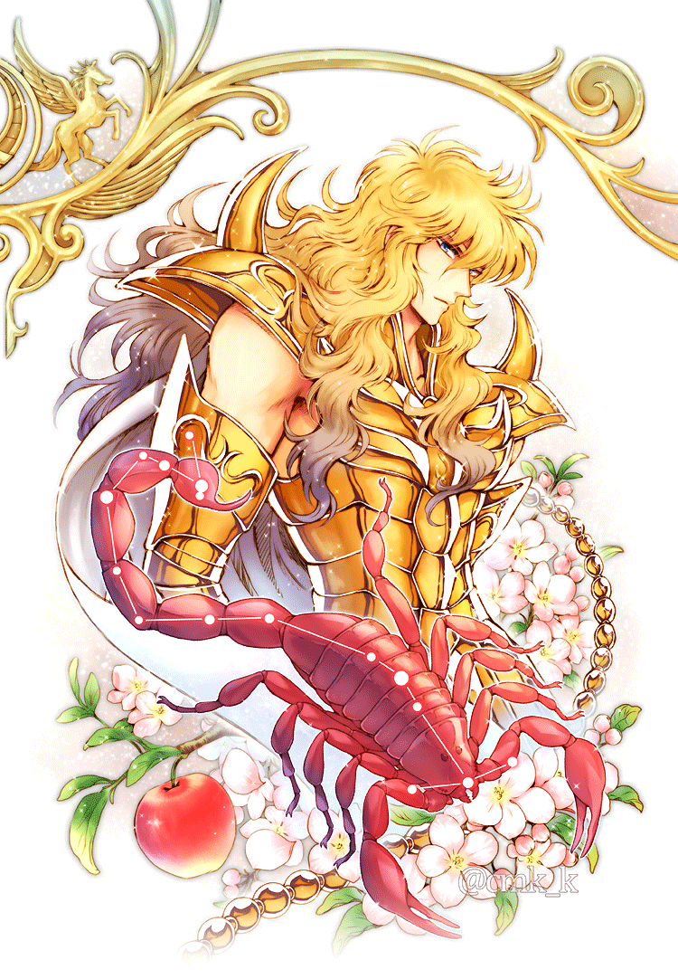 scorpio milo (saint seiya and 1 more) drawn by kuori_chimaki