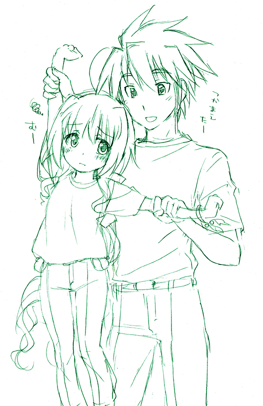 caro ru lushe and erio mondial (lyrical nanoha and 1 more) drawn by pucho