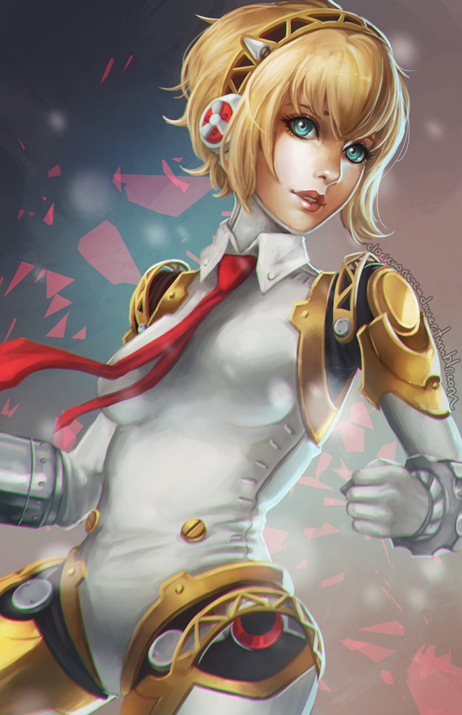 aigis (persona and 1 more) drawn by koyorin