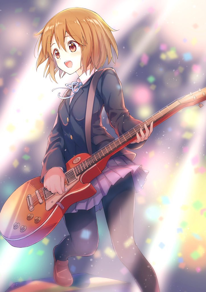 hirasawa yui (k-on!) drawn by pizza_(pizzania_company)