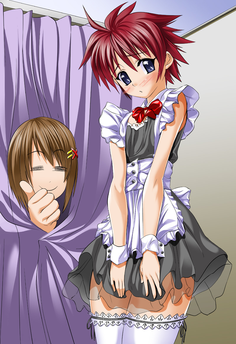 yagami hayate and erio mondial (lyrical nanoha and 1 more) drawn by kadou
