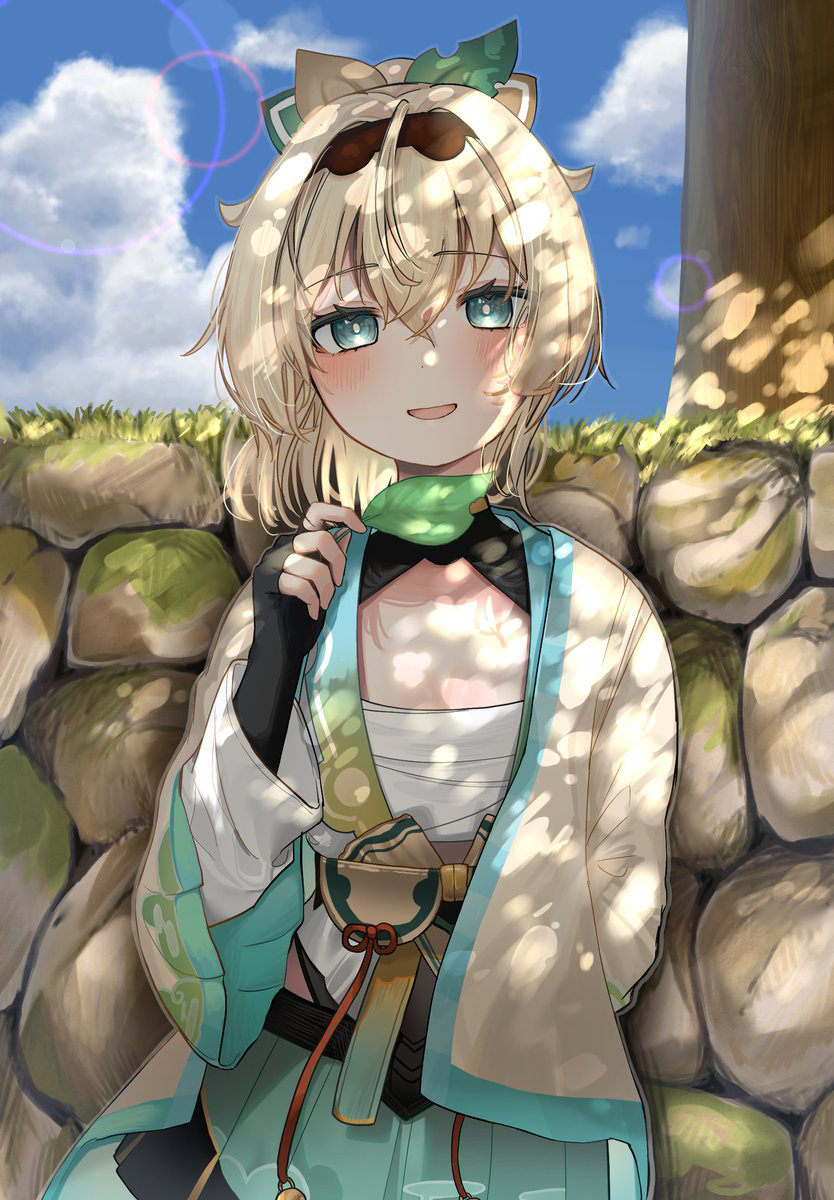 kazama iroha (hololive) drawn by yoshioka_(today_is_kyou)