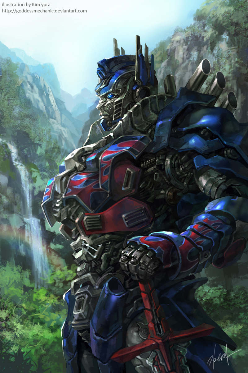optimus prime (transformers and 1 more) drawn by kim_yura_(goddess_mechanic)