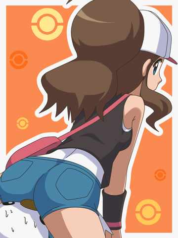 hilda and oshawott (pokemon and 1 more) drawn by awa