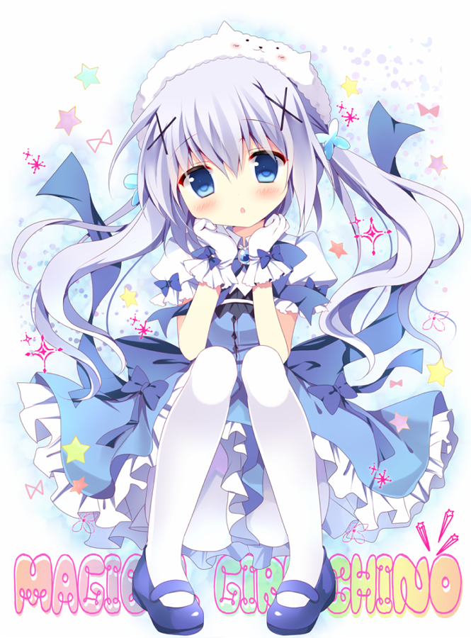 kafuu chino and tippy (gochuumon wa usagi desu ka?) drawn by azumi_kazuki