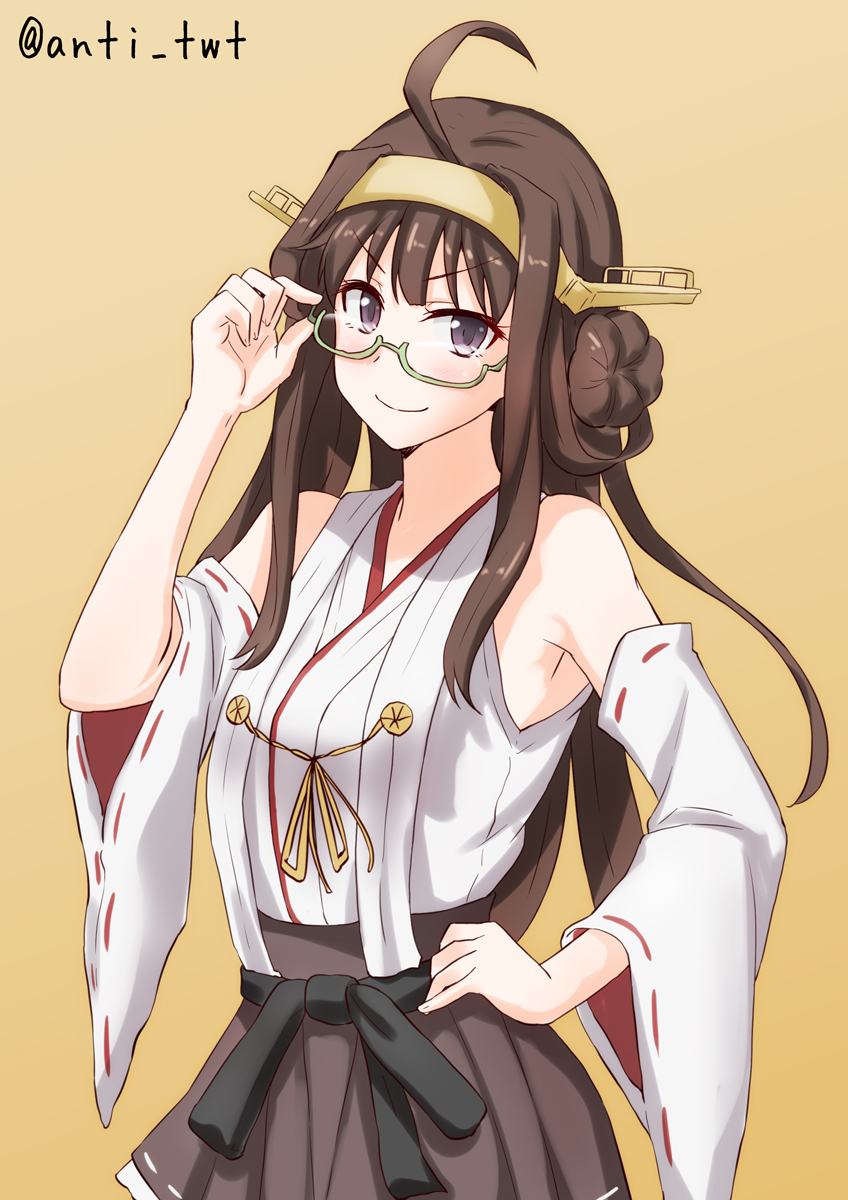 kongou and kongou kai ni (kantai collection) drawn by anti_(untea9)