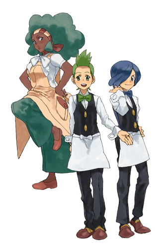 cilan, lenora, and cress (pokemon and 1 more)