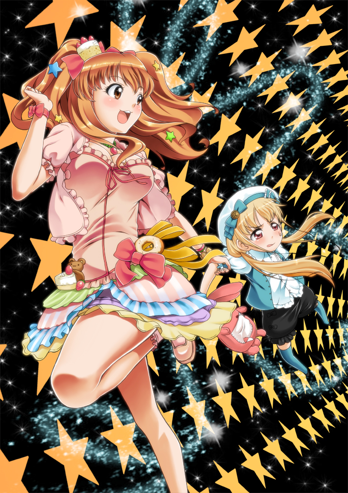 futaba anzu and moroboshi kirari (idolmaster and 1 more) drawn by shirihime