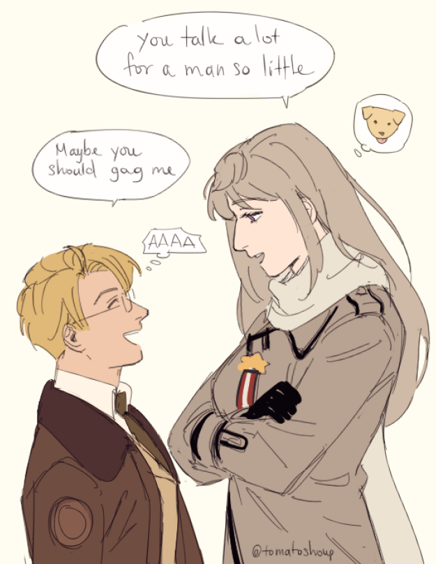 america and russia (axis powers hetalia) drawn by tomatoshoup