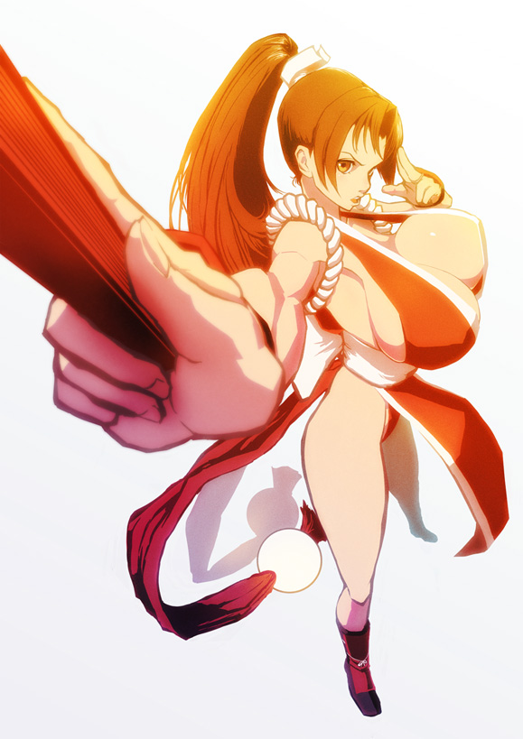 shiranui mai (the king of fighters and 1 more) drawn by kuruma_hajime