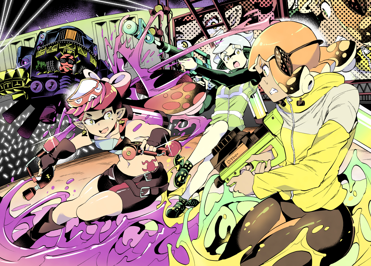 Inkling Callie Marie Octoling Takozonesu And 1 More Splatoon And 1 More Drawn By Takano Itsuki Danbooru