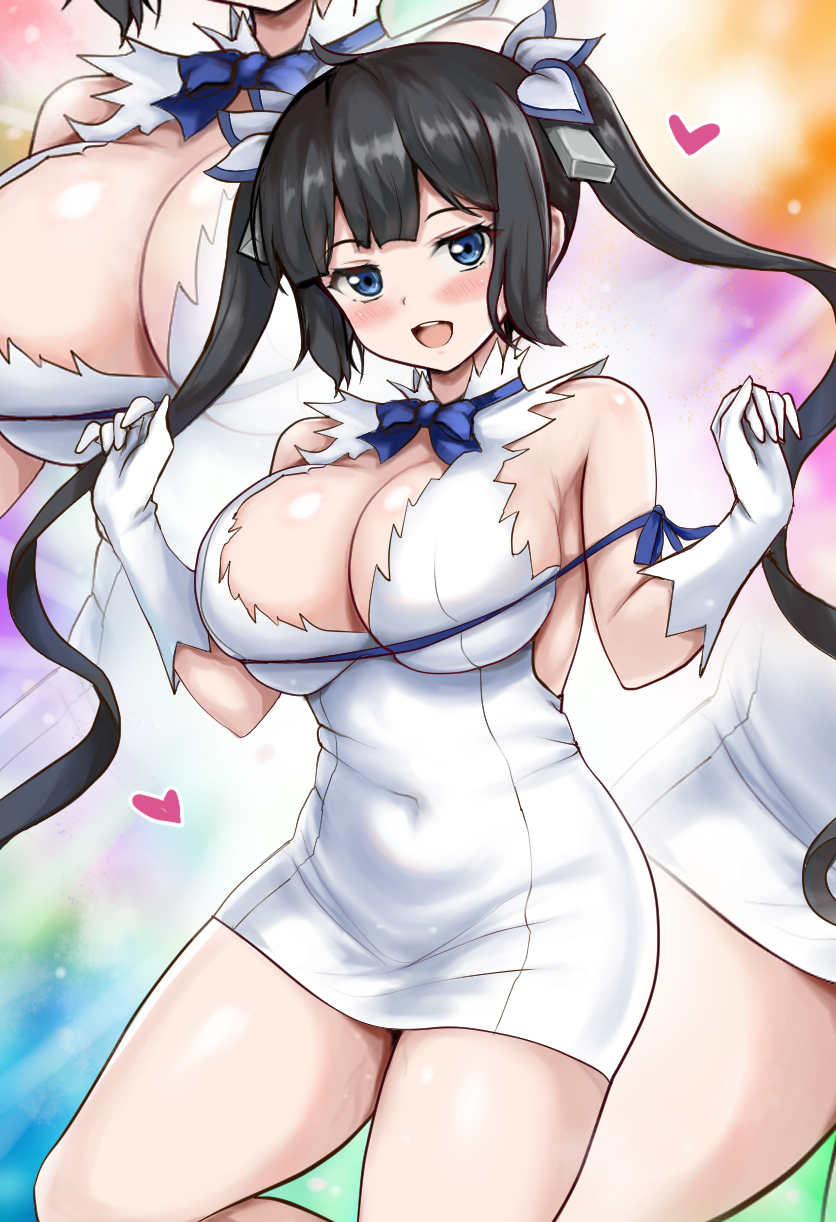 hestia (dungeon ni deai wo motomeru no wa machigatteiru darou ka) drawn by r-binon