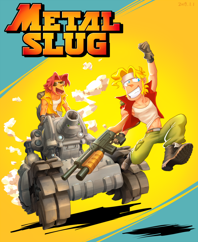 marco rossi and tarma roving (metal slug) drawn by sasisage