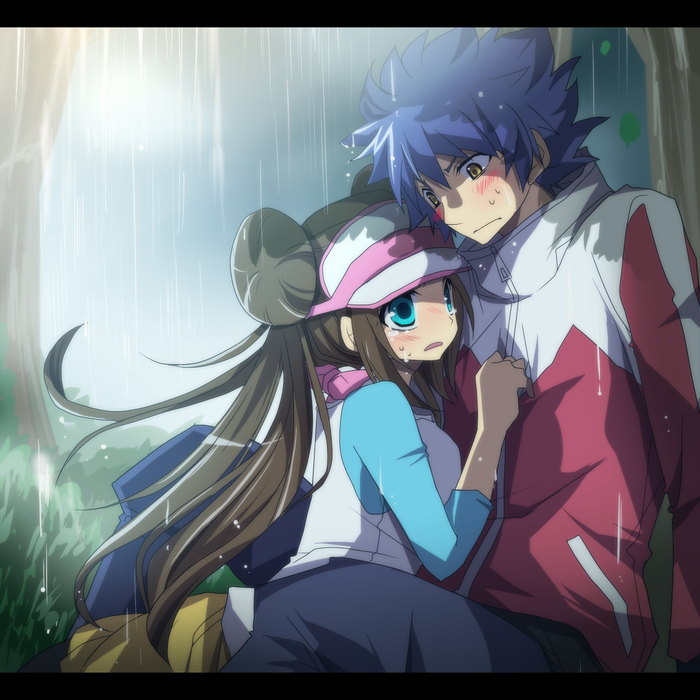 rosa and hugh (pokemon and 1 more) drawn by sakura_(lilak_a)