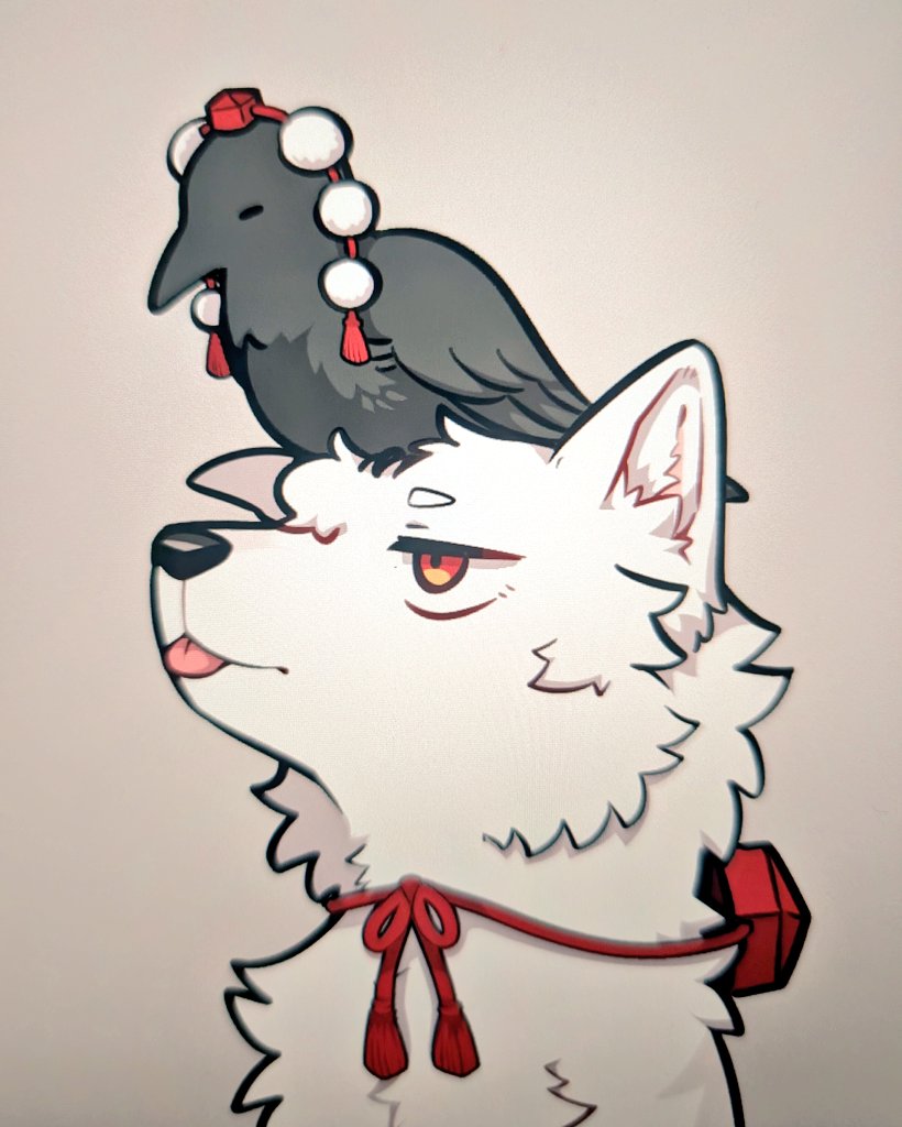 shameimaru aya and inubashiri momiji (touhou) drawn by min.k