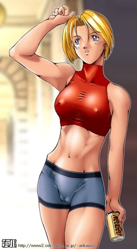 blue mary (the king of fighters and 1 more) drawn by qkat_(arikawa-dou)