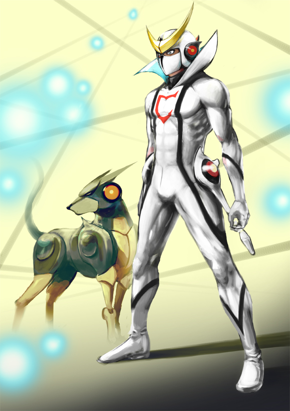 casshern and friender (casshern and 1 more) drawn by senkon