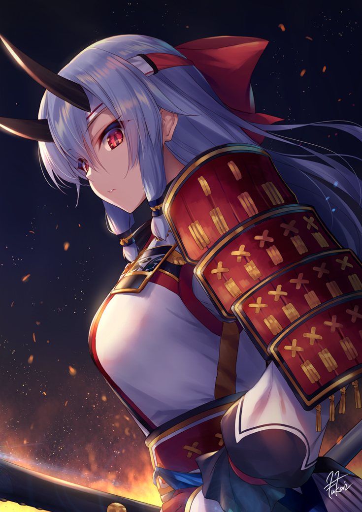 tomoe gozen (fate and 1 more) drawn by fukai_ryosuke