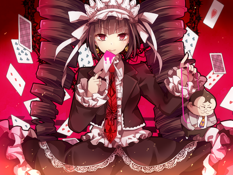 celestia ludenberg and yamada hifumi (danganronpa and 1 more) drawn by matryoshka_(borscht)