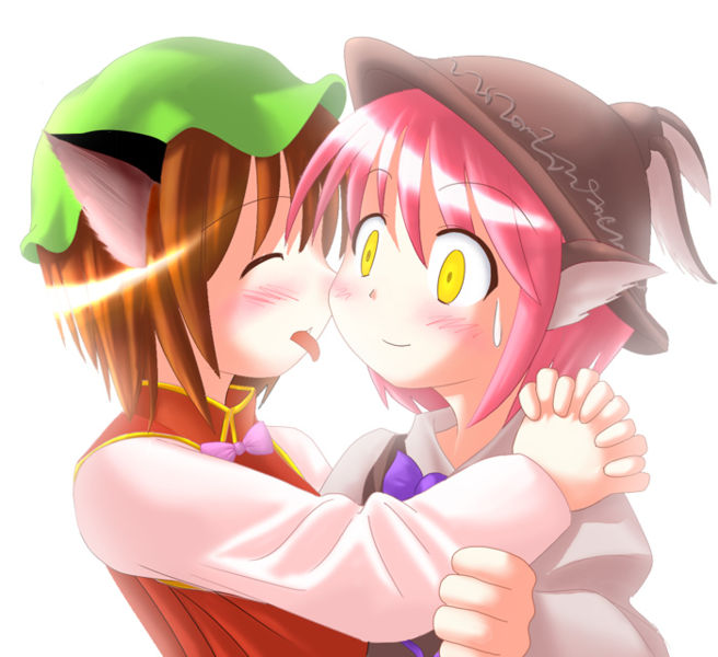 chen and mystia lorelei (touhou) drawn by des_(namaasi)
