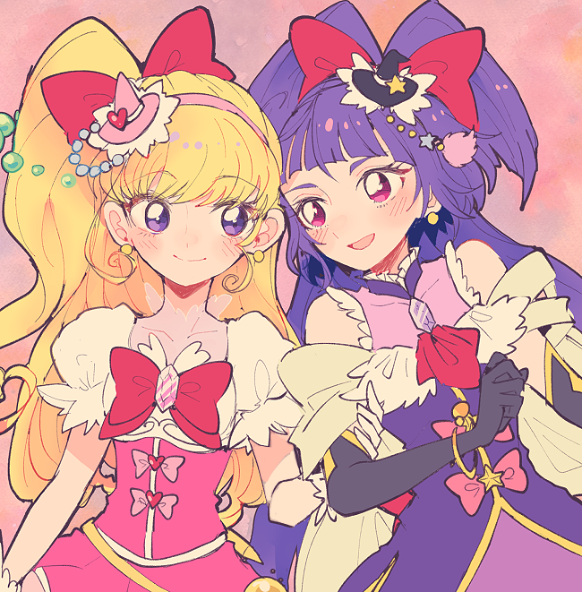 asahina mirai, izayoi liko, cure miracle, and cure magical (precure and 1 more) drawn by itomugi-kun