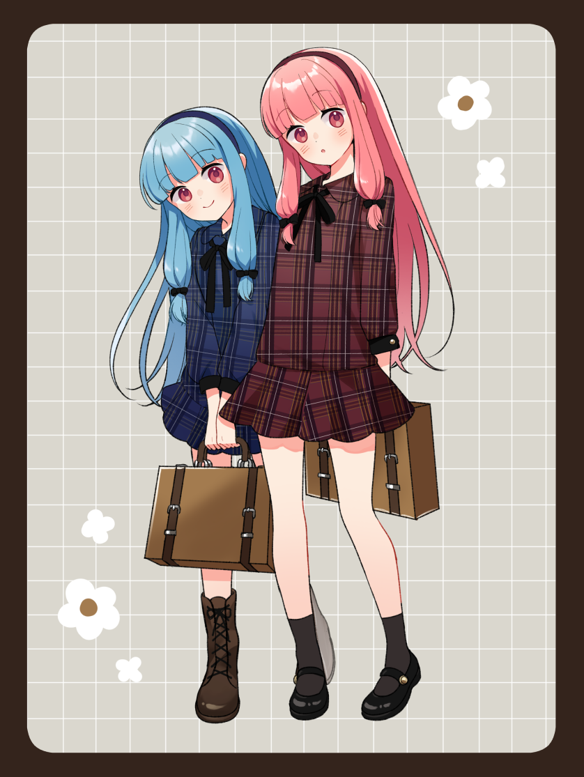 kotonoha akane and kotonoha aoi (voiceroid) drawn by binchou_maguro