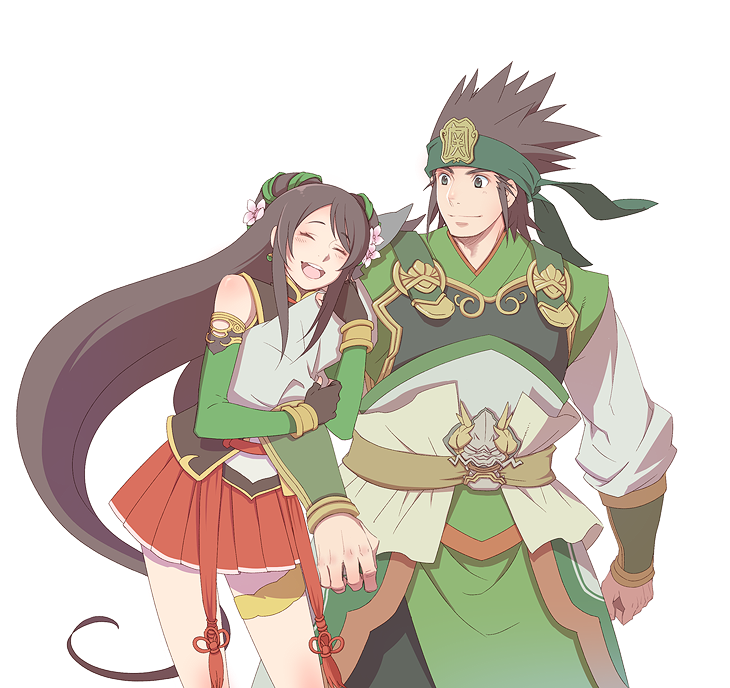 guan yinping and guan ping (shin sangoku musou and 1 more) drawn by bell_o2