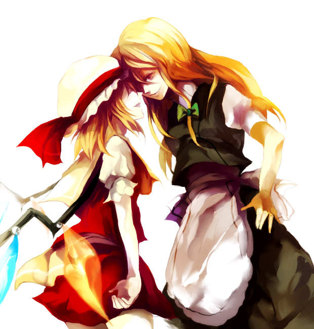 kirisame marisa and flandre scarlet (touhou) drawn by toriko_(hatoriko)