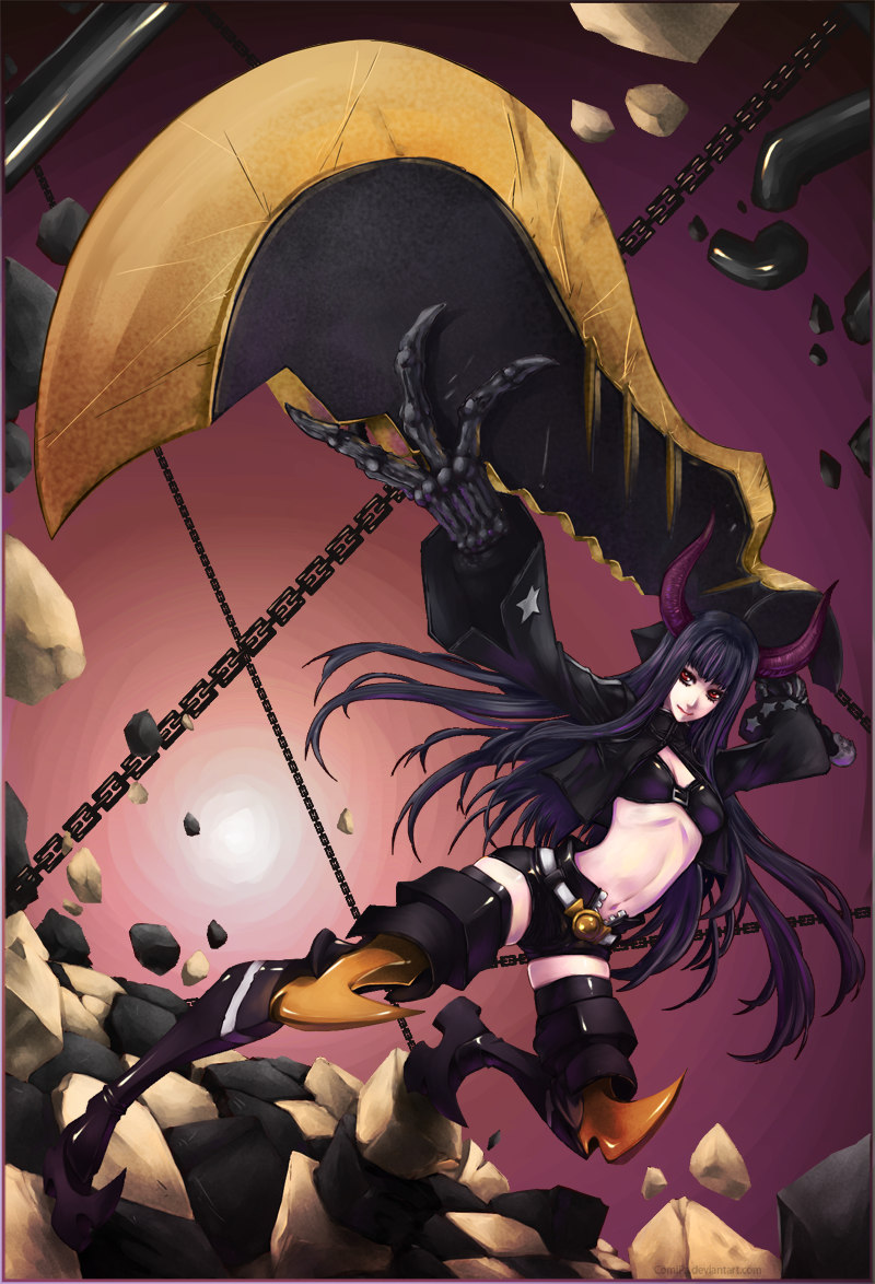 black gold saw (black rock shooter) drawn by paolo_antonio_aguasin