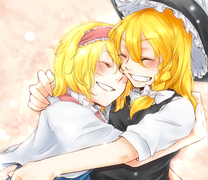 kirisame marisa and alice margatroid (touhou) drawn by fuji_tsugu