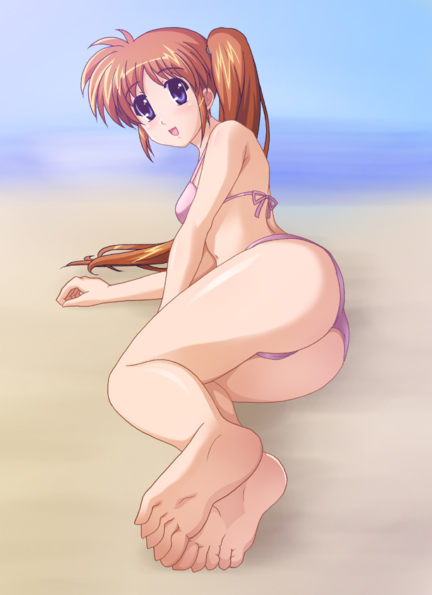 takamachi nanoha (lyrical nanoha and 1 more) drawn by yutanpo