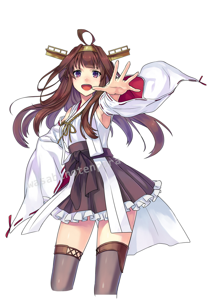 kongou and kongou kai ni (kantai collection) drawn by wasabino_tenpura