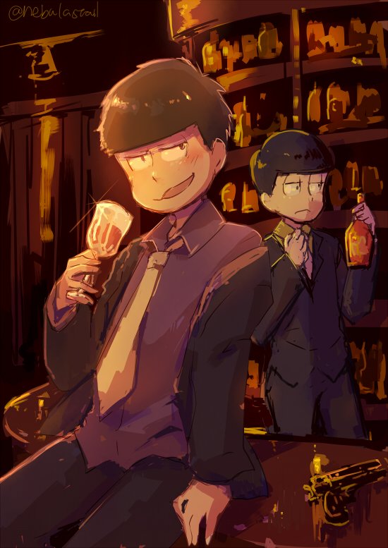 matsuno ichimatsu and matsuno choromatsu (osomatsu and 1 more) drawn by hanada_hyou
