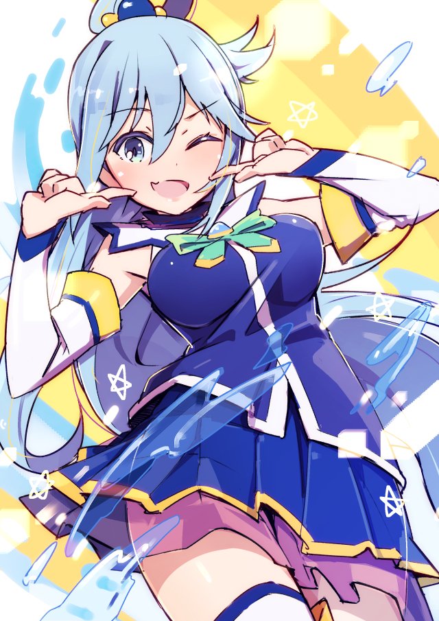aqua (kono subarashii sekai ni shukufuku wo!) drawn by azumi_akitake