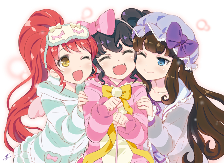 kurosu aroma, shiratama mikan, and gaaruru (pretty series and 1 more) drawn by mizuki_gyokuran