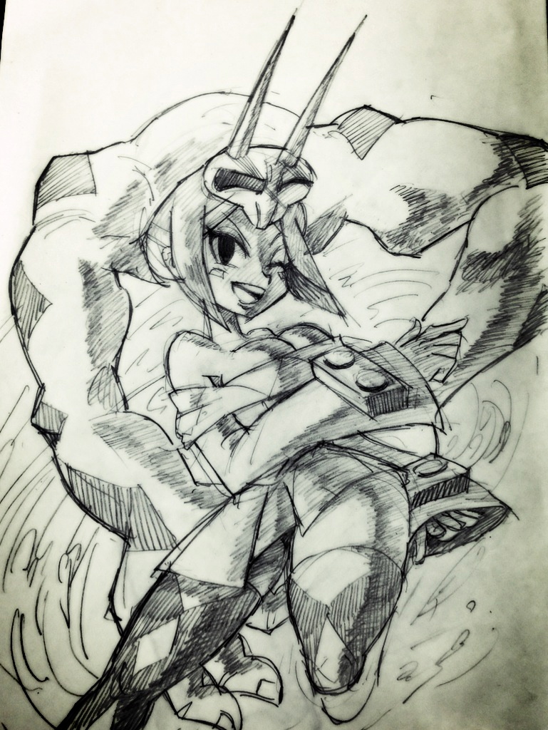 cerebella and vice-versa (skullgirls) drawn by sanjiro_(tenshin_anman)