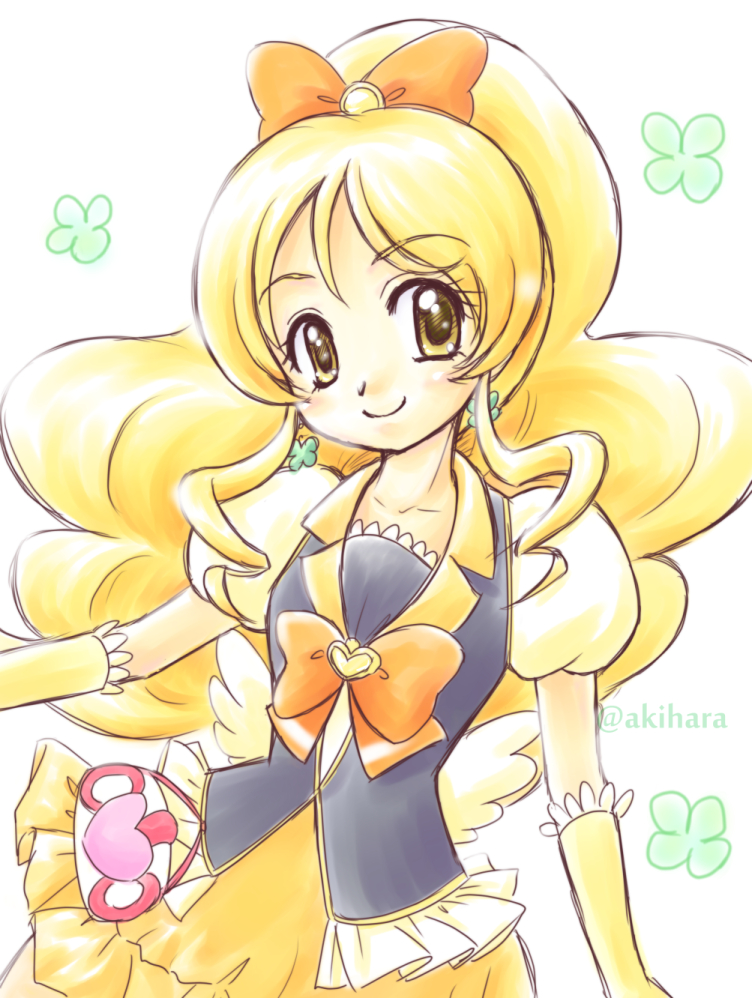 oomori yuuko and cure honey (precure and 1 more) drawn by akihara_ryou