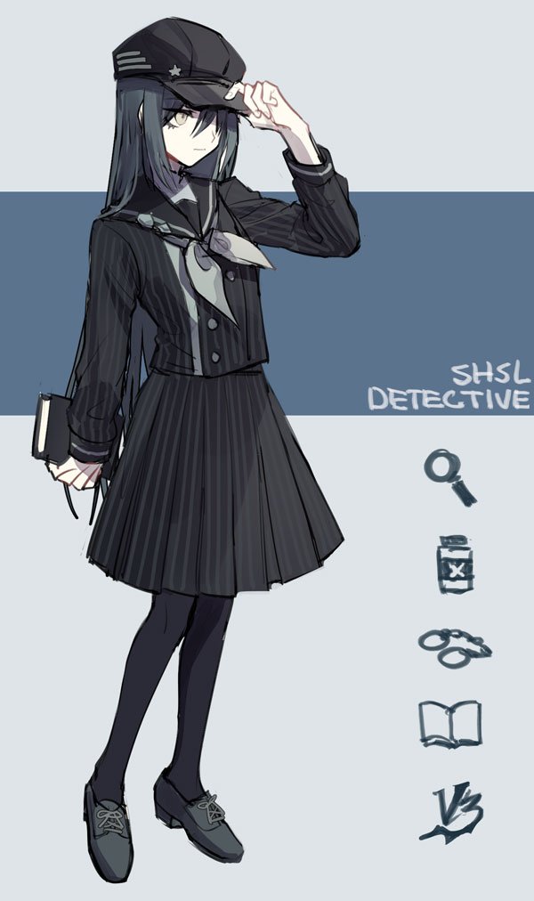 saihara shuichi (danganronpa and 1 more) drawn by gddrv3
