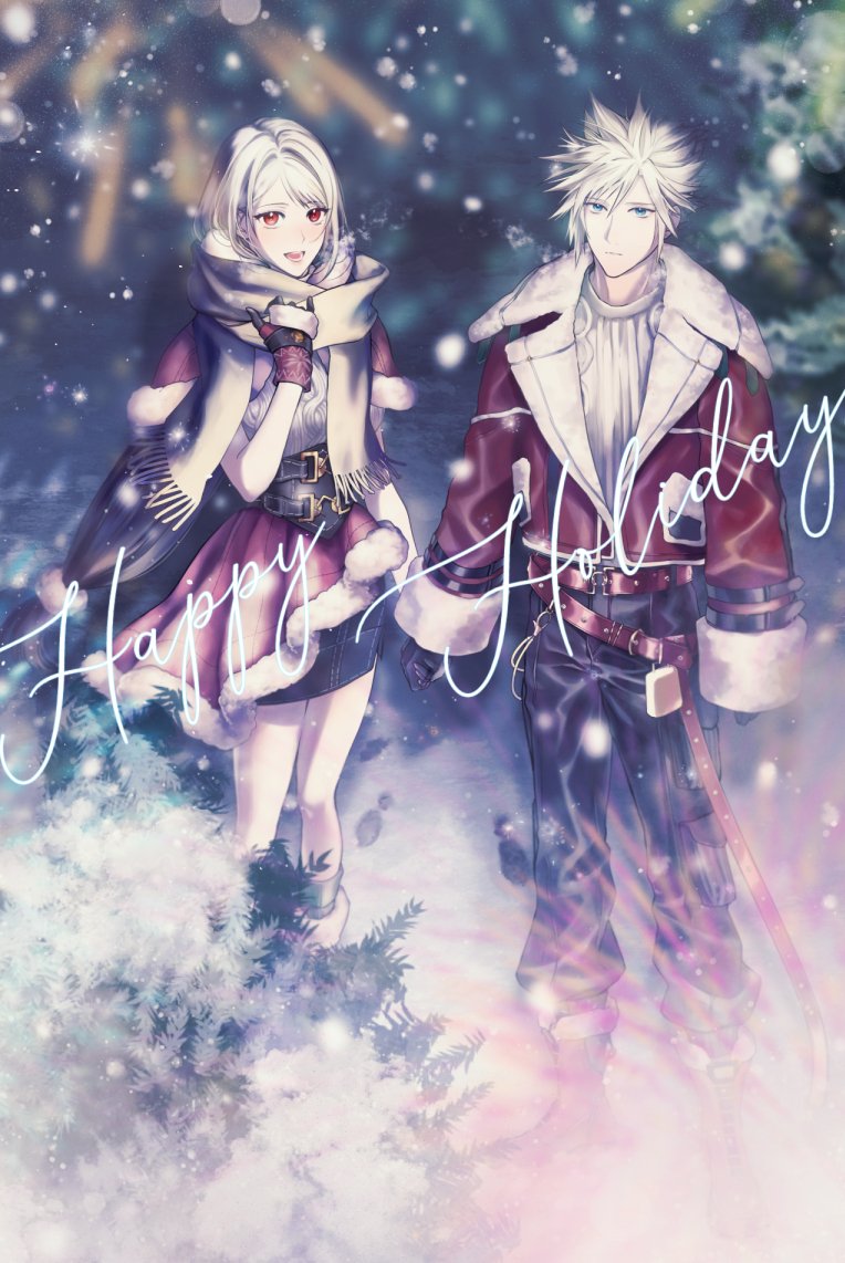 tifa lockhart and cloud strife (final fantasy and 2 more) drawn by minatoyatonami