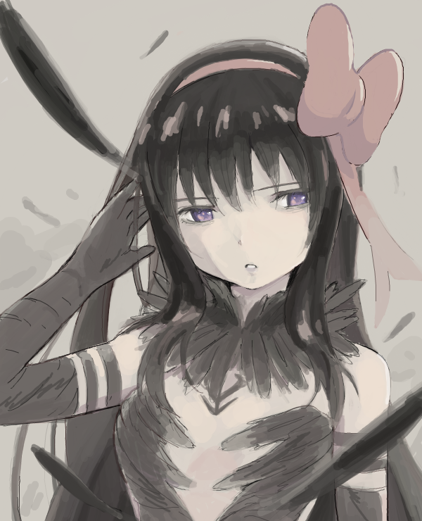 akemi homura and akuma homura (mahou shoujo madoka magica and 1 more) drawn by nao-08