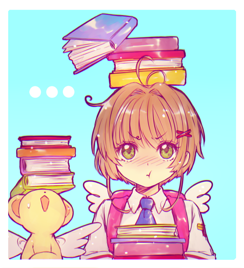 kinomoto sakura and kero (cardcaptor sakura) drawn by corokuro