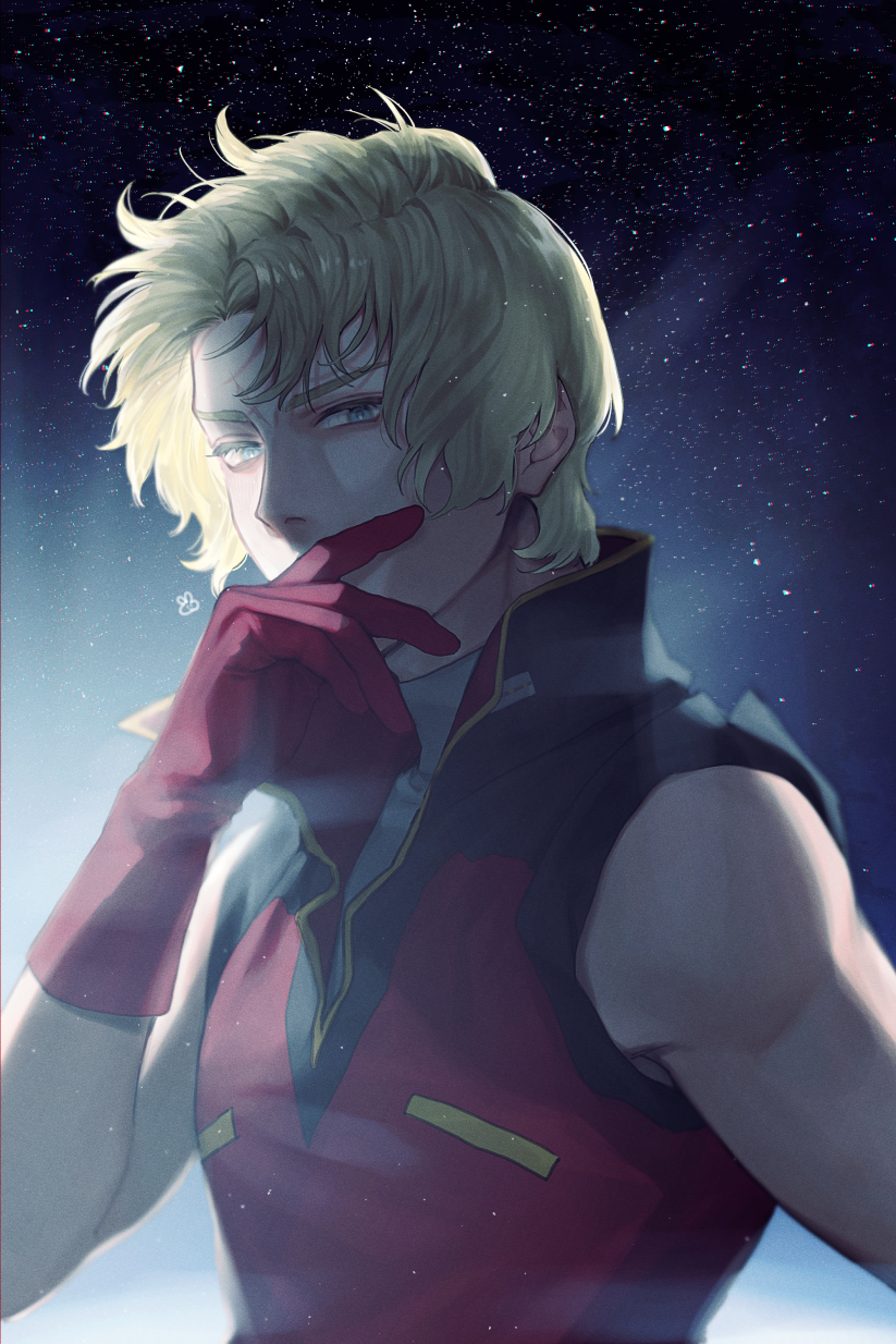 char aznable and quattro bajeena (gundam and 1 more) drawn by ususio_11