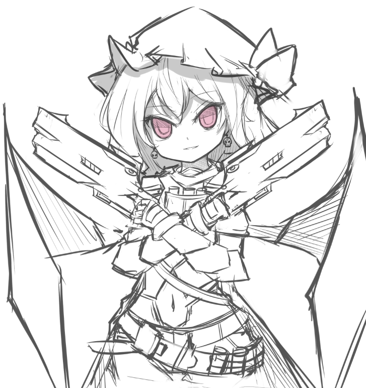 remilia scarlet and reaper (touhou and 2 more) drawn by sseopik