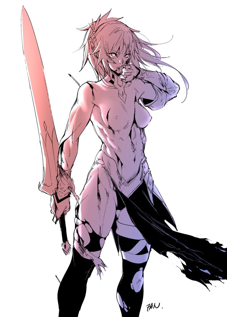mordred (fate and 1 more) drawn by f.w.zholic